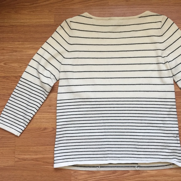 Ann Taylor Striped Welt Pocket Sweater Size XS - Picture 2 of 8